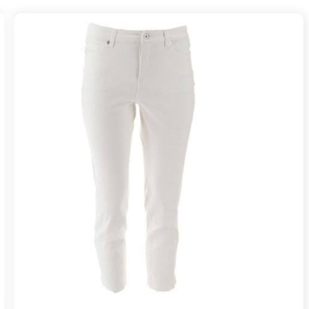 Isaac Mizrahi Live Icon grace jeans white 12